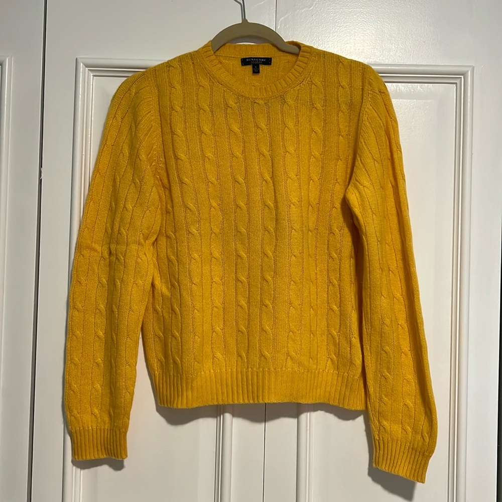 Burberry cashmere cable knit